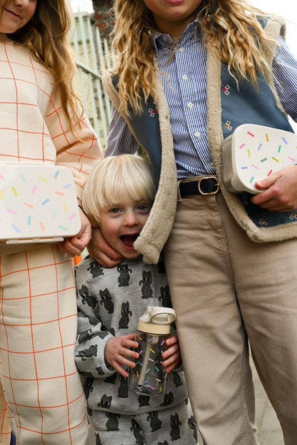 STAINLESS STEEL LUNCHBOX with compartments for KIDS Confetti