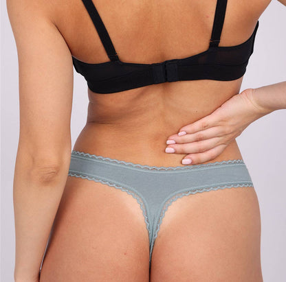 Organic Cotton Mid Rise Thong
