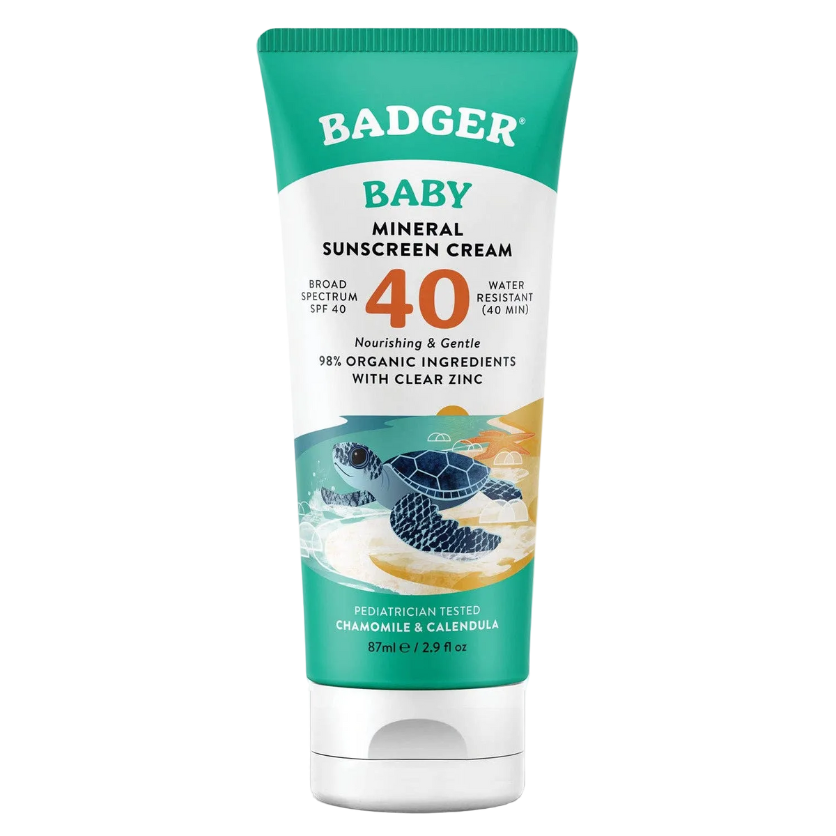 Mineral Baby Sunscreen Cream SPF 40 by Badger
