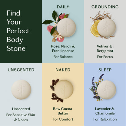 Kate McLeod - Naked Stone | Deep Moisturizing Lotion Bar