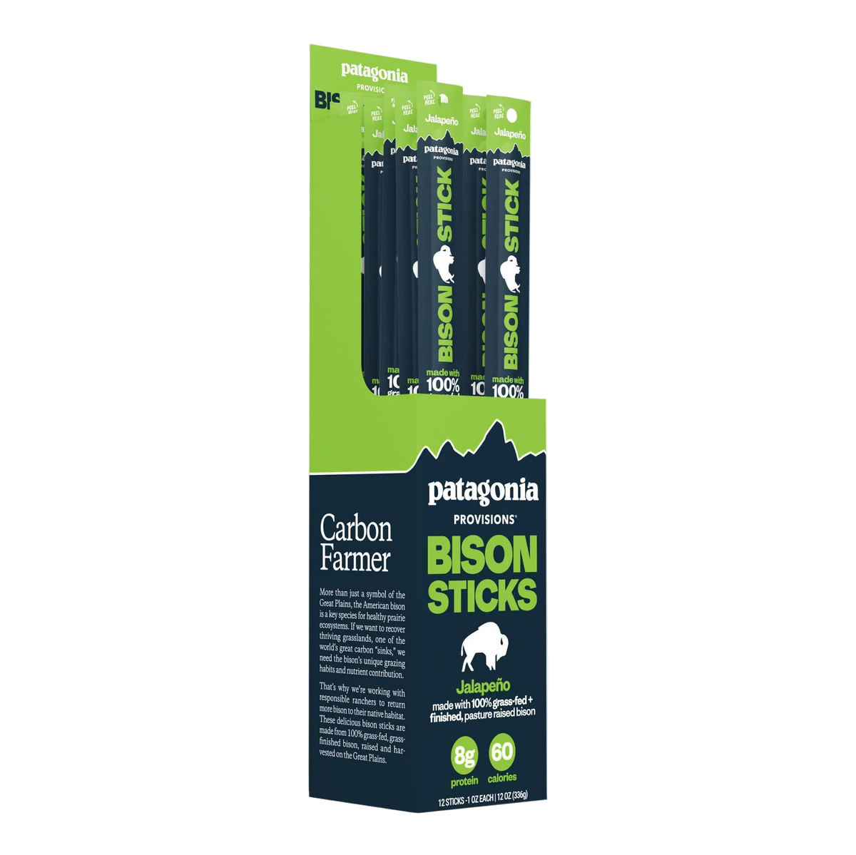 Bison Sticks Singles - Jalapeño - Grass-Fed and Finished (1 Stick) by Patagonia Provisions
