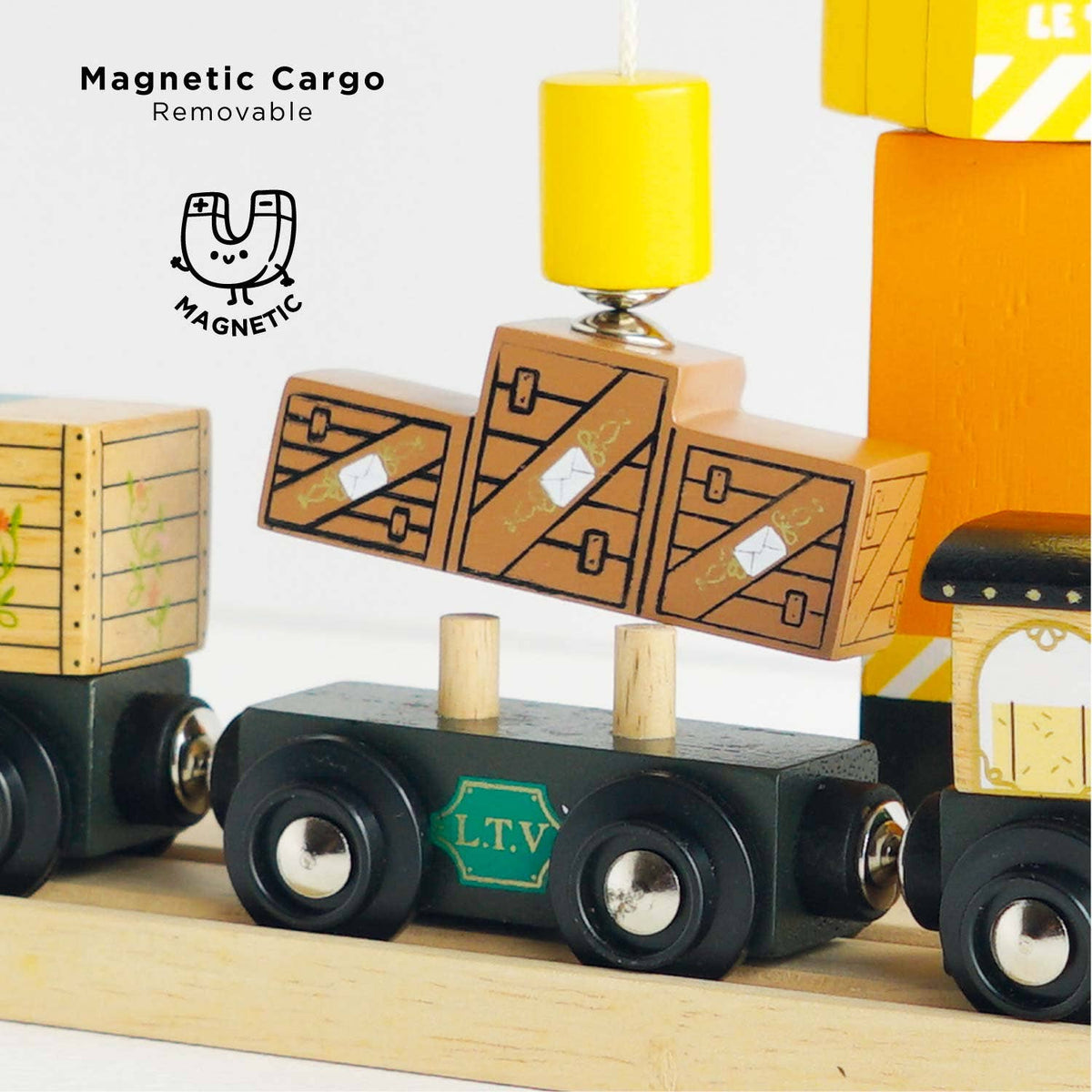 Le Toy Van, Inc. - Great Green Train & Goods Wagons