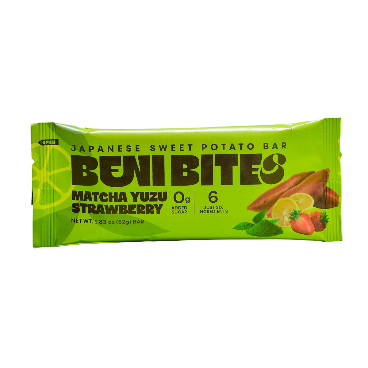 Japanese Dried Sweet Potato Bar Matcha Yuzu by Benibites