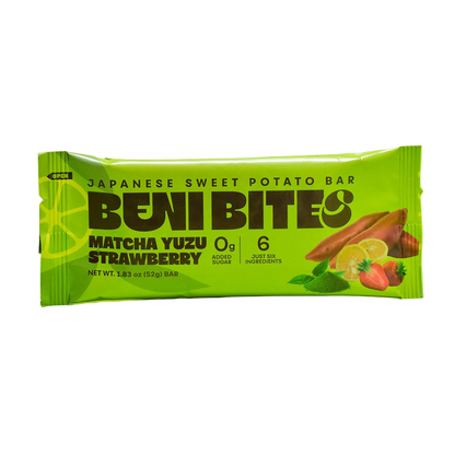 Japanese Dried Sweet Potato Bar Matcha Yuzu by Benibites