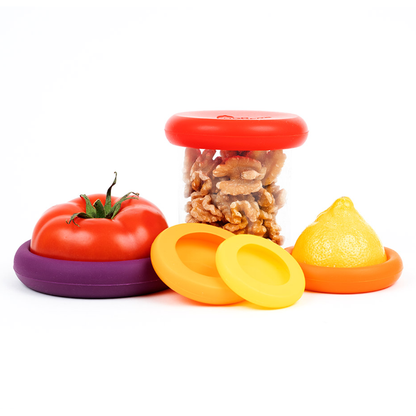 Food Huggers - Reusable Silicone Food Savers – Autumn Harvest (Set of 5)