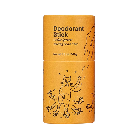 Cedar Spruce Baking Soda Free Deodorant Stick