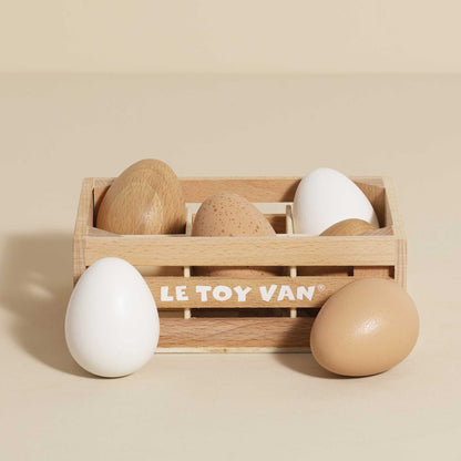 Le Toy Van, Inc. - Farm Eggs Wooden Market Crate