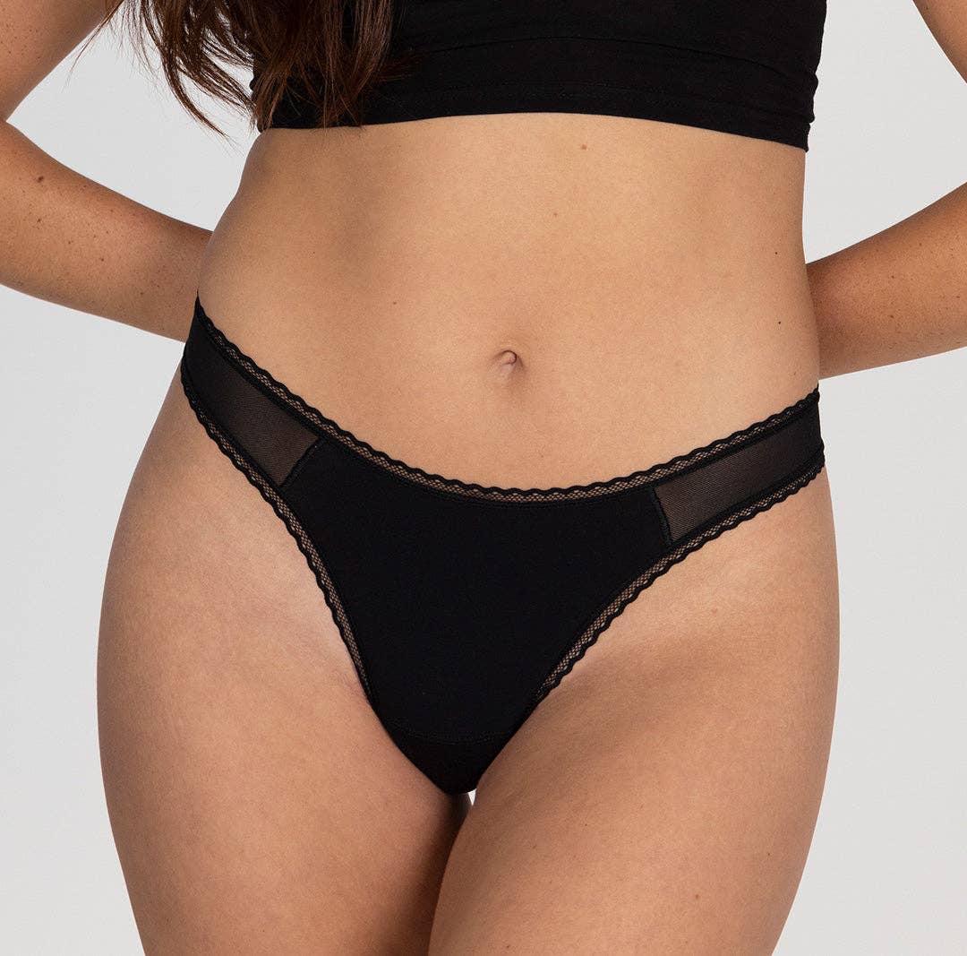 Organic Cotton Mid Rise Thong