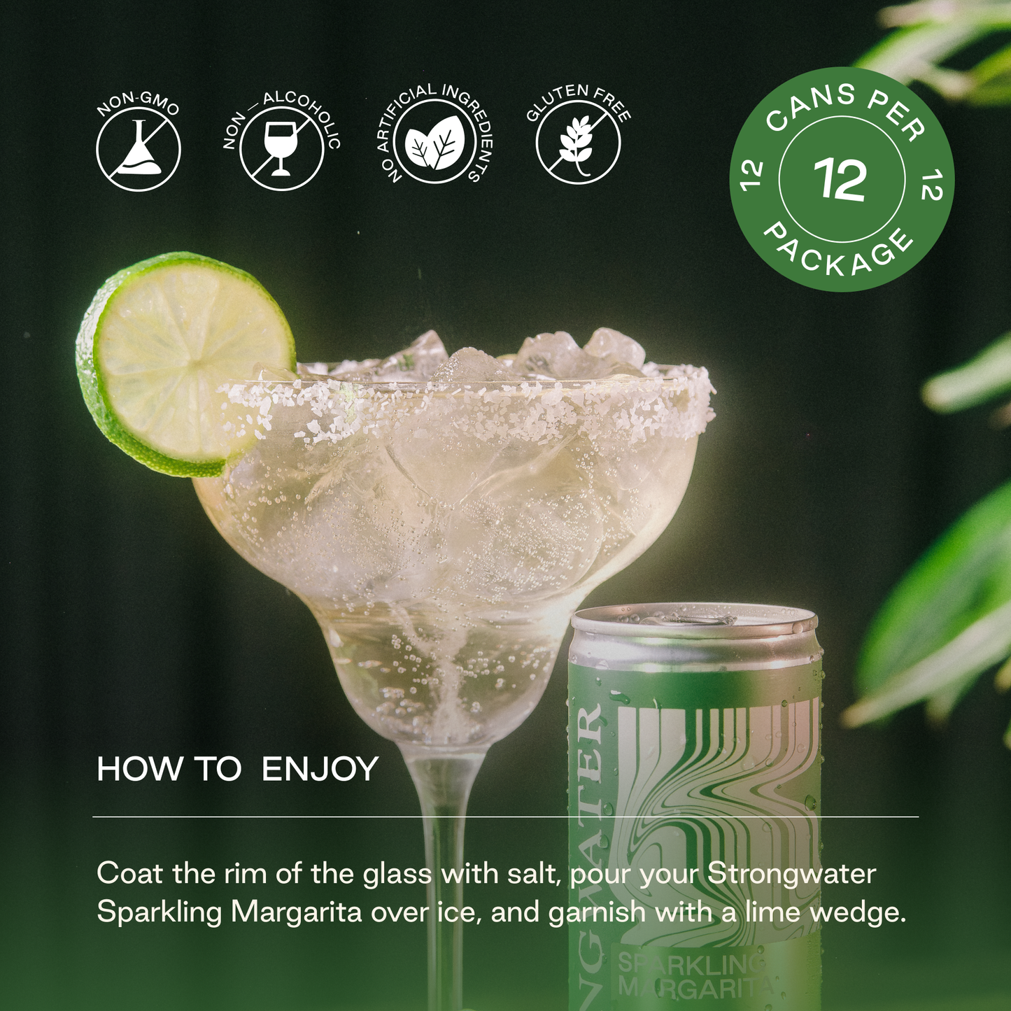 Strongwater | Sparkling NA Margarita Mocktail