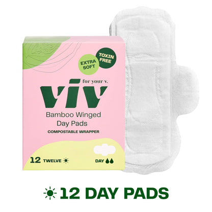 Viv Bamboo Winged Pads - Plant-Based Day & Night Pads