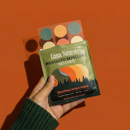 Luna Naturals - Mosquito Repellent Patches | Fresh & Herbal | 90 Patches