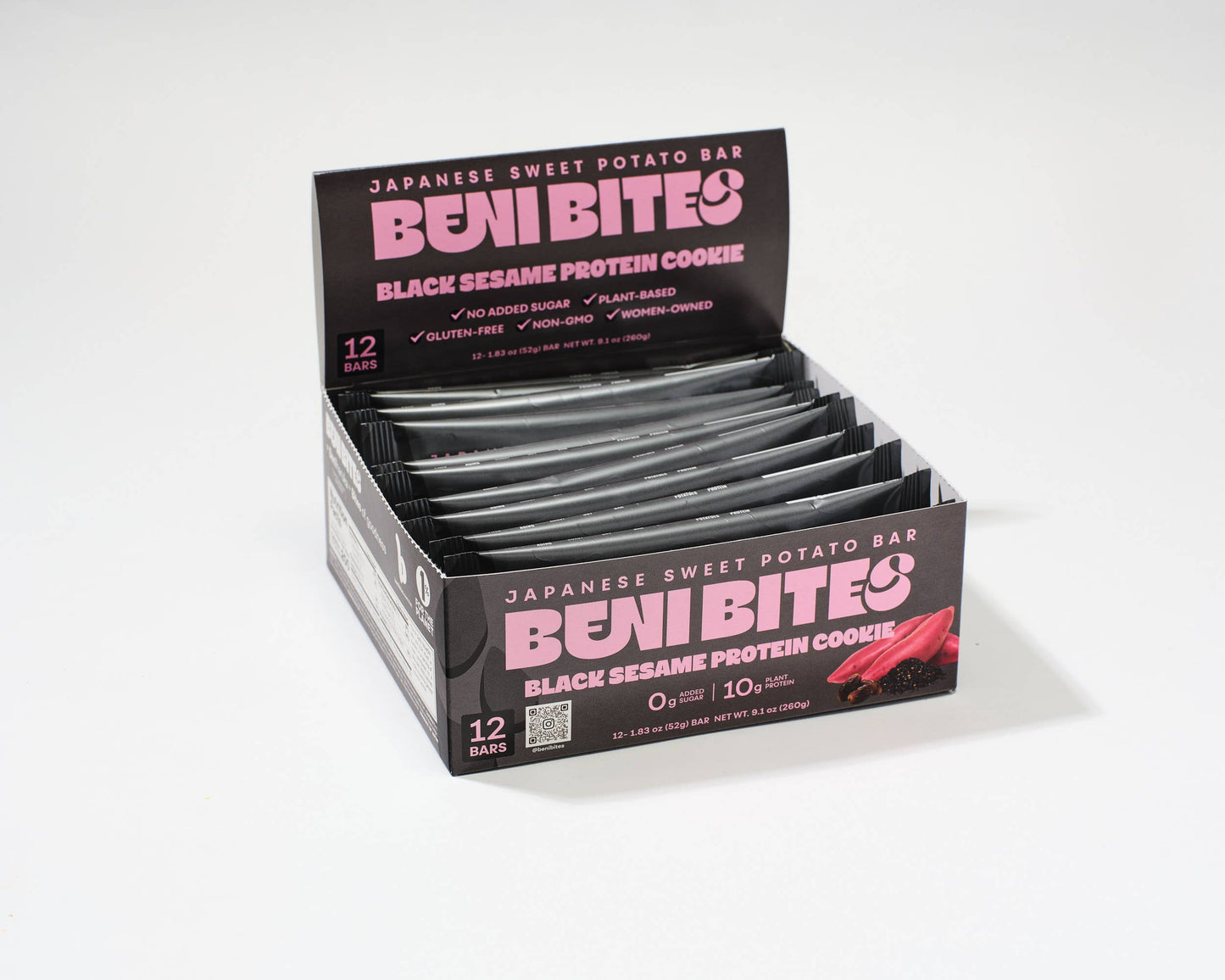 Benibites - Benibites Japanese Dried Sweet Potato Bar Black Sesame