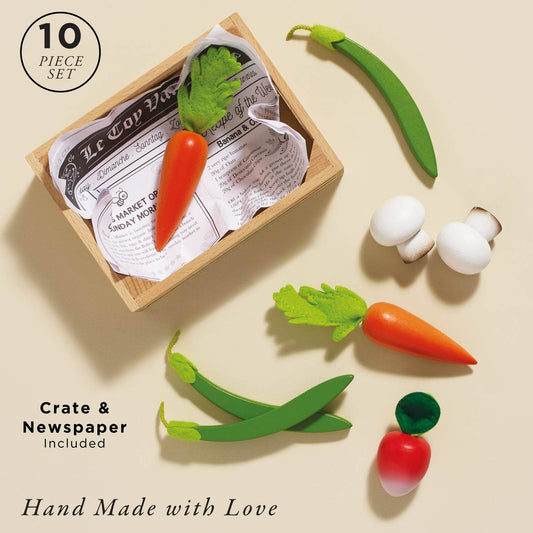 Le Toy Van, Inc. - Harvest Vegetables Wooden Market Crate