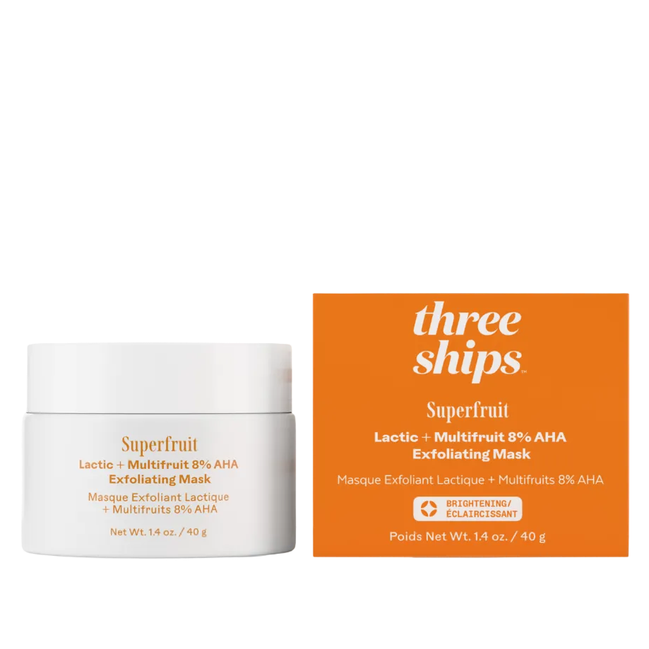 Superfruit Lactic + Multifruit 8% AHA Exfoliating Mask by Three Ships