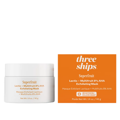 Superfruit Lactic + Multifruit 8% AHA Exfoliating Mask by Three Ships
