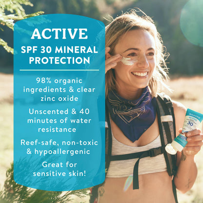 Badger - Badger Mineral Sunscreen Cream SPF 30, Zinc Oxide Sun Care