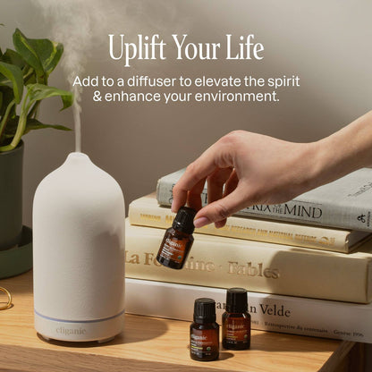 Cliganic - Essential Oils Set - Organic Aromatherapy Set Top 8 (5ml)