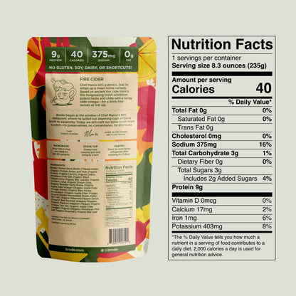 Organic Fire Cider Bone Broth by Brodo Broth Company