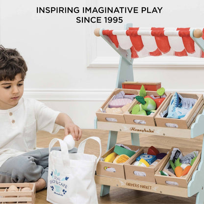 Le Toy Van, Inc. - Wooden Market Stall & Fruit Play Food Crate