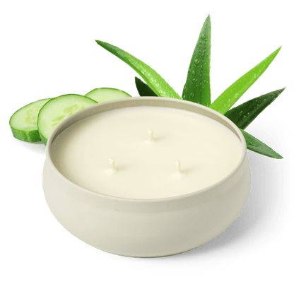 Cucumber Aloe 3-Wick Candle by Grow Fragrance
