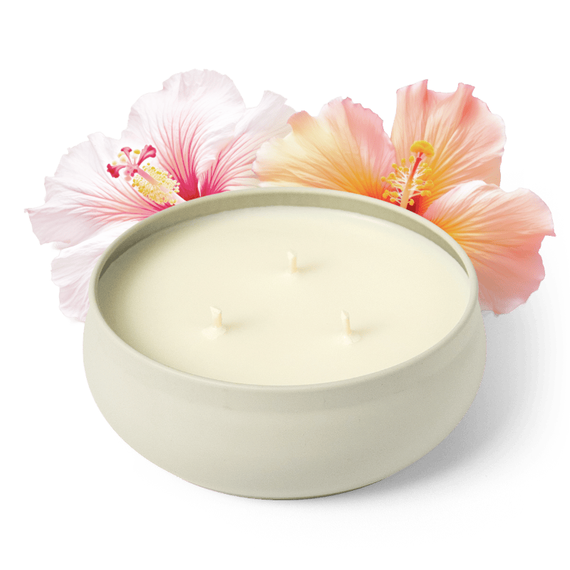 Hibiscus Tea 3-Wick Candle by Grow Fragrance
