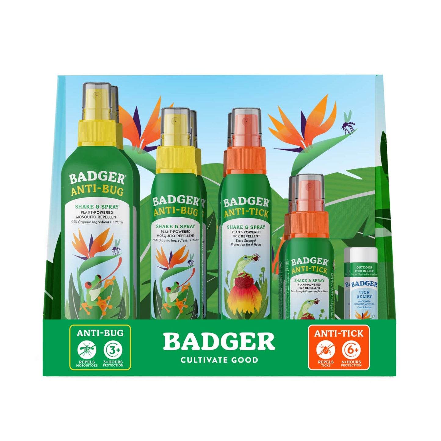 Badger - Badger Fully Stocked Bug Countertop Display 21 pcs