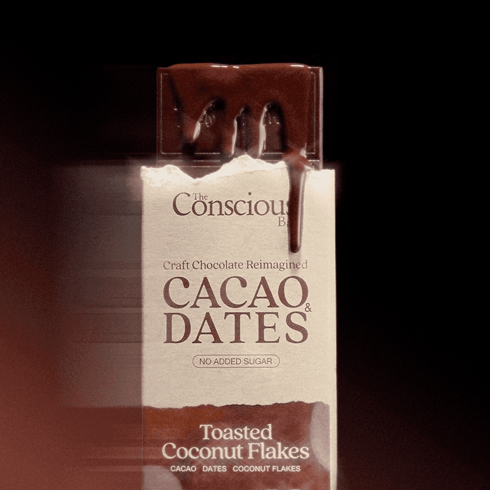 Date Sweetened Dark Chocolate - Toasted Coconut Flakes
