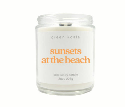 Green Koala - Sunsets At the Beach 8oz Eco-Luxury Candle