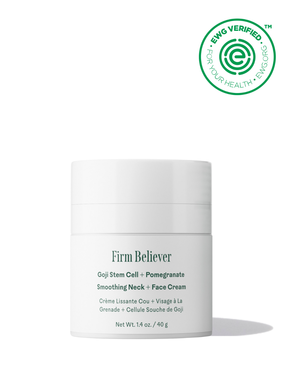 Three Ships - TESTER - Firm Believer Goji Stem Cell + Pomegranate Smoothing Neck + Face Cream  - NOT FOR RESALE
