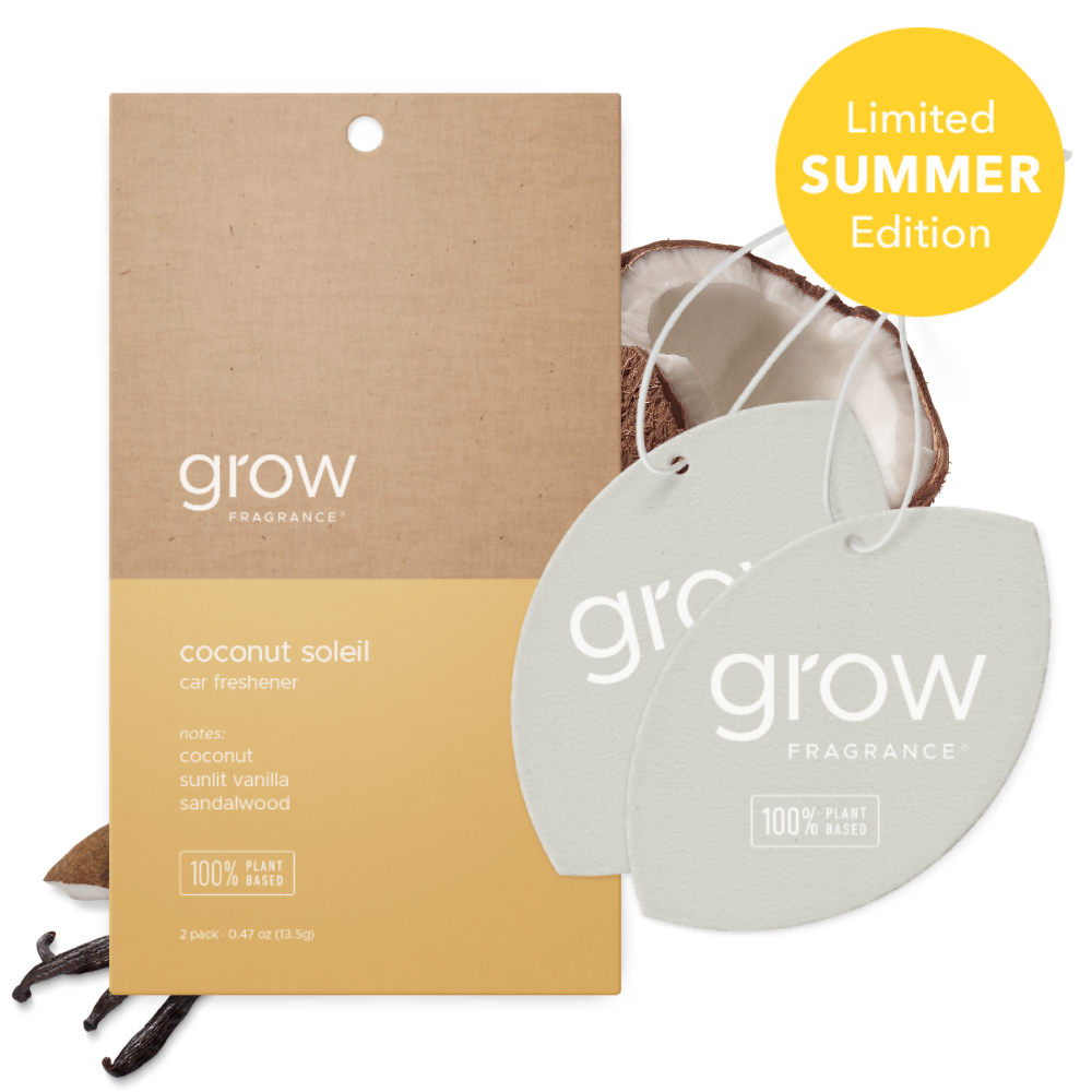 Grow Fragrance - Coconut Soleil Car Freshener