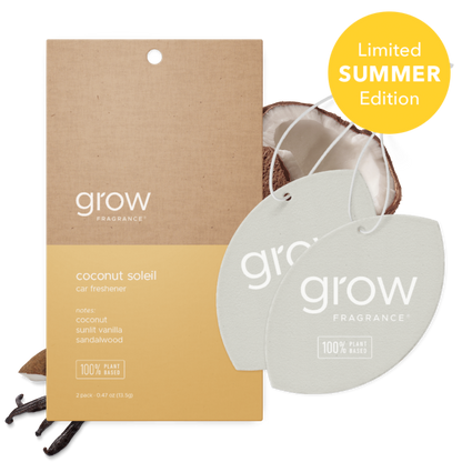 Grow Fragrance - Coconut Soleil Car Freshener