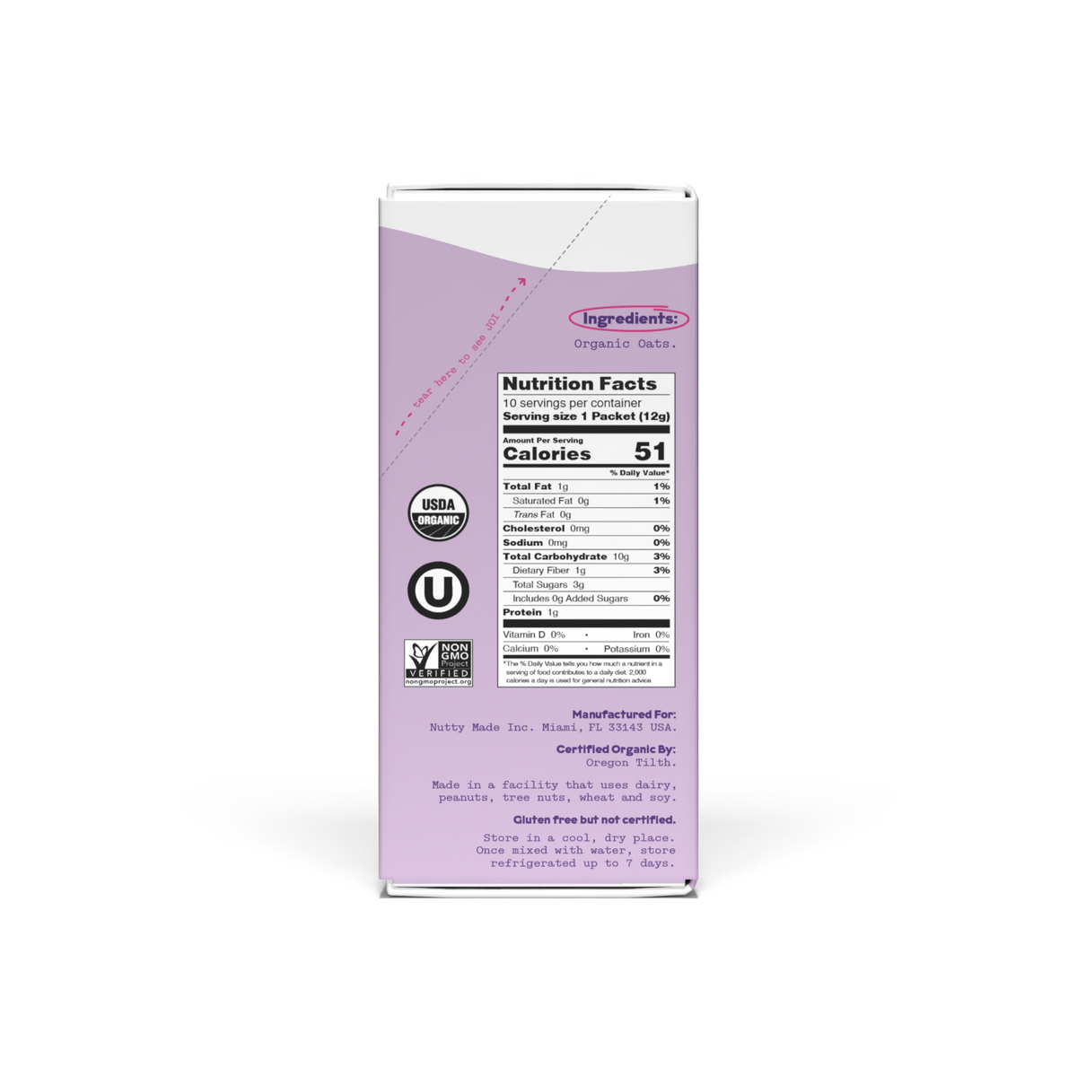 JOI - Instant Organic Oat Milk - Stick Pack 8 ct - travel size