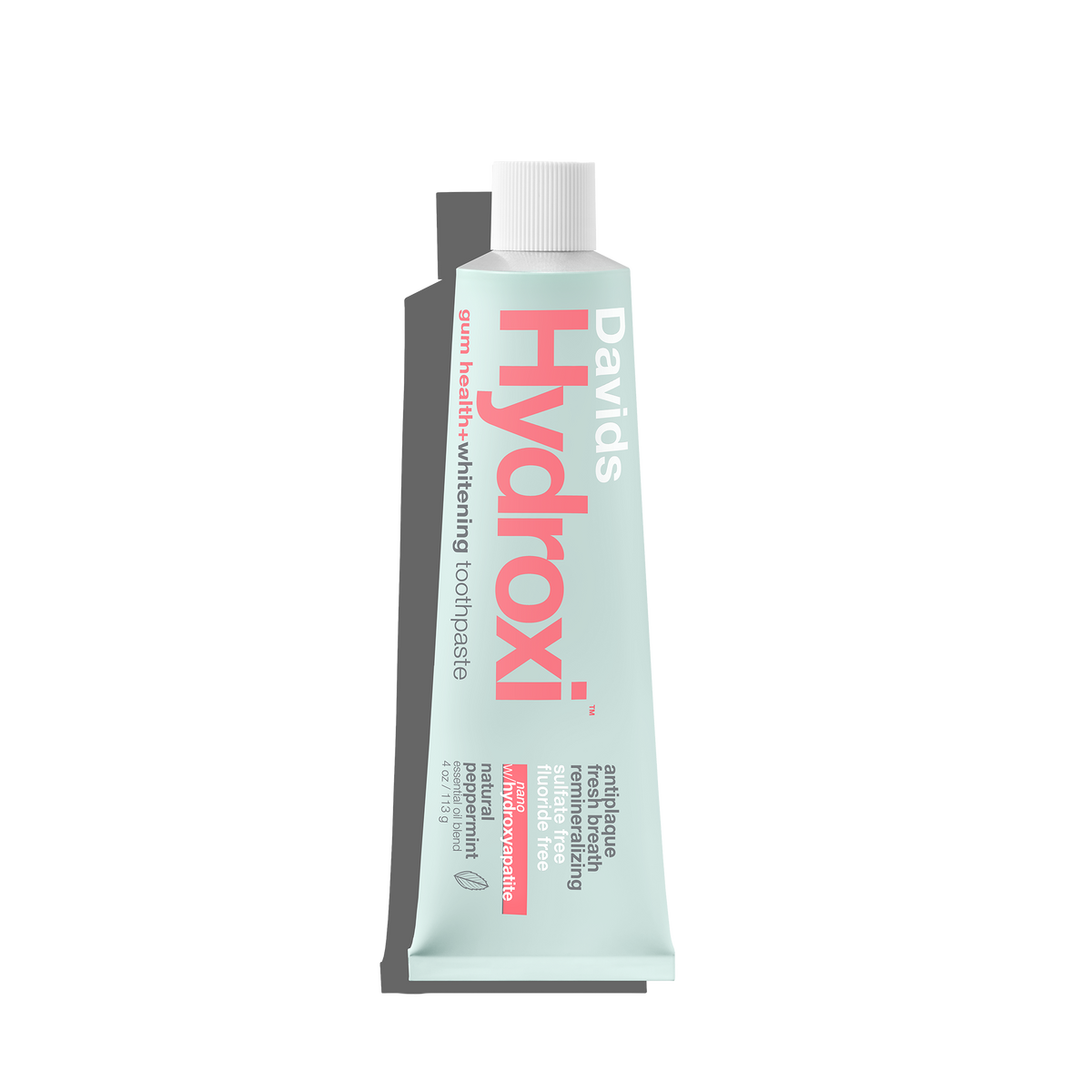 Davids Health Sciences, Inc - Davids Hydroxi™ gum health+whitening nano hydroxyapatite premium toothpaste / peppermint