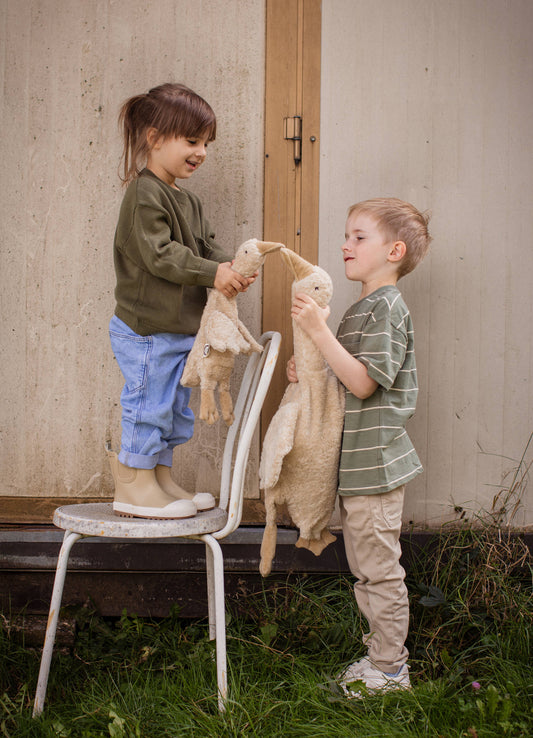 Senger-Naturwelt - Cuddly animal Goose small | linen