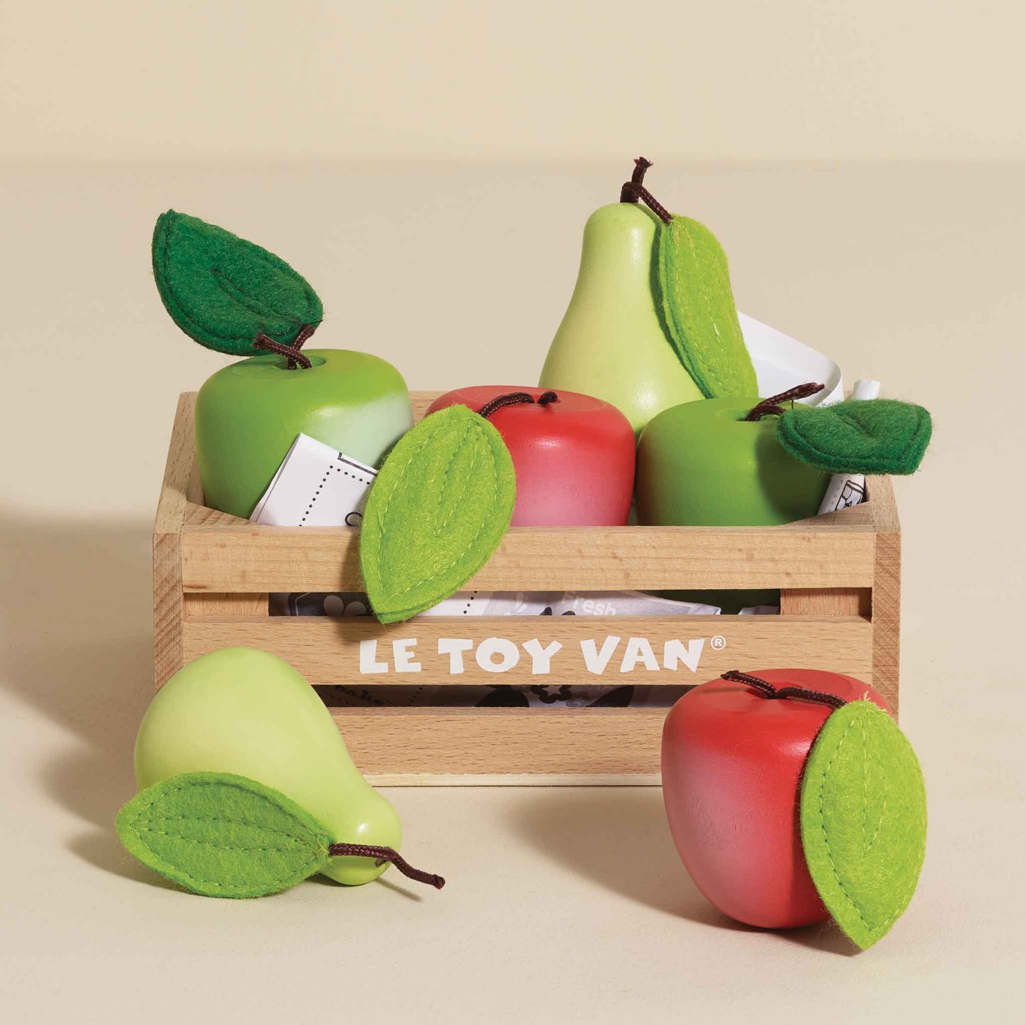 Le Toy Van, Inc. - Orchard Fruits Wooden Market Crate
