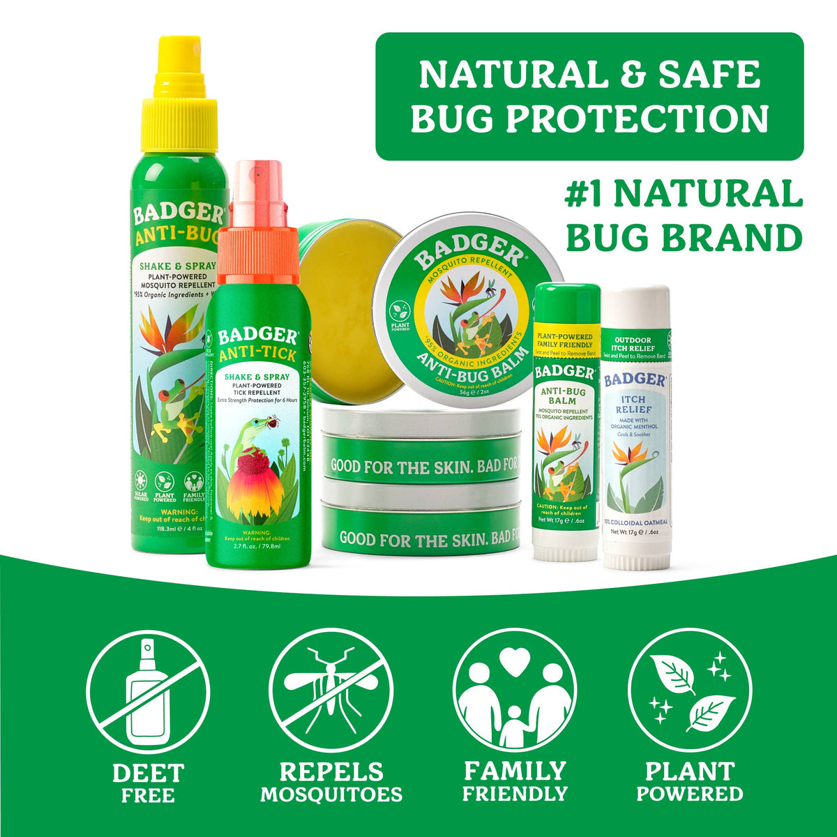 Badger - Badger Bug Spray, Mosquito Repellent, Organic & Deet-Free