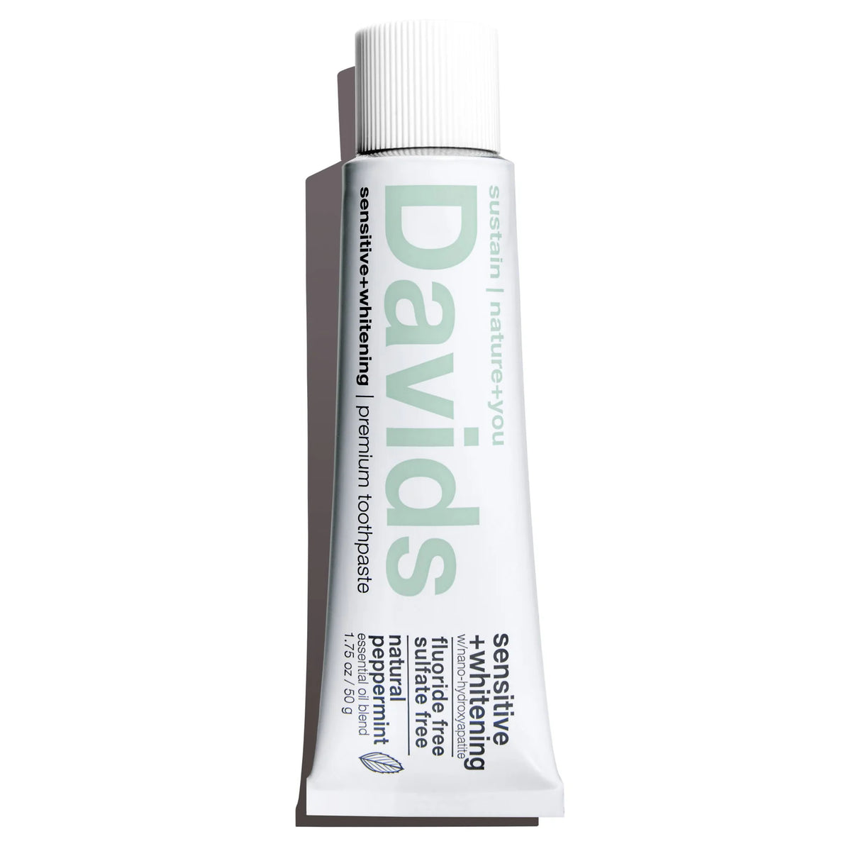 Hydroxi™ sensitive+whitening nano hydroxyapatite premium toothpaste  - peppermint by Davids Natural Toothpaste
