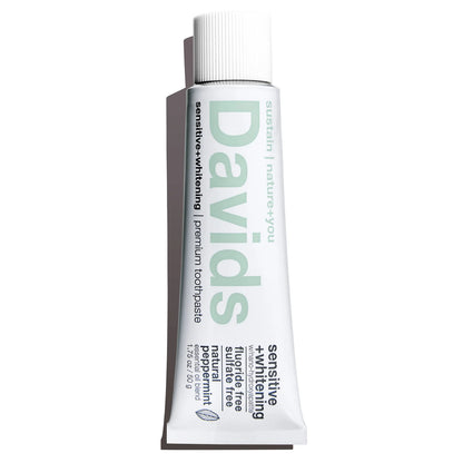 Hydroxi™ sensitive+whitening nano hydroxyapatite premium toothpaste  - peppermint by Davids Natural Toothpaste