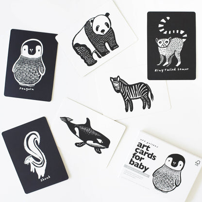 Wee Gallery - Art Cards for Baby - Black and White Animals