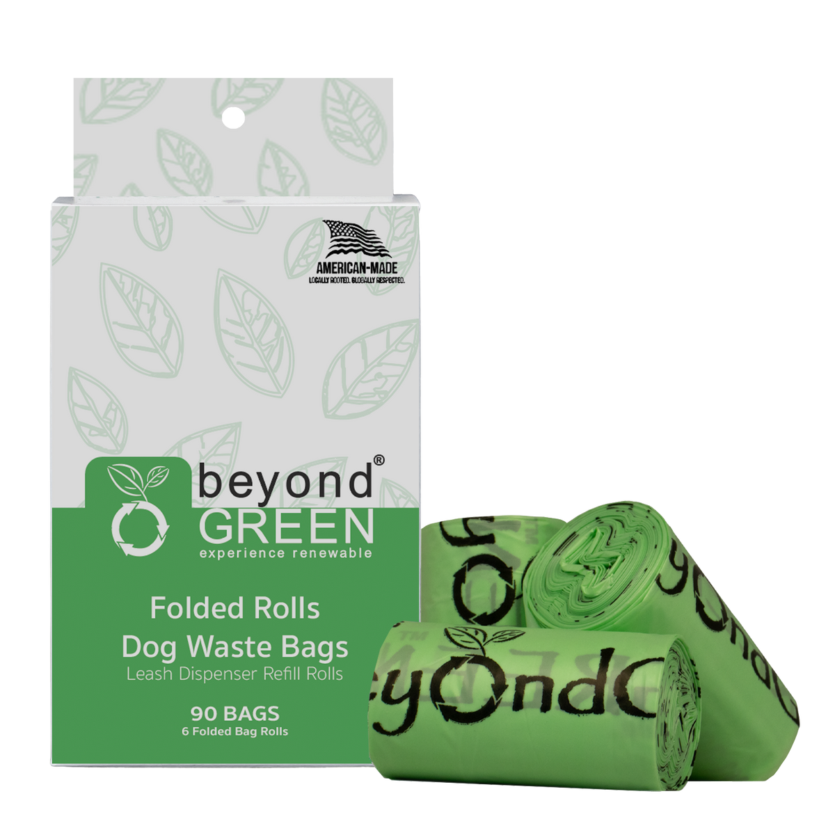 Dog Waste Bags, 90-Count — Leash Dispenser Refill Rolls