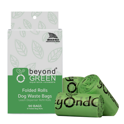Dog Waste Bags, 90-Count — Leash Dispenser Refill Rolls
