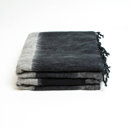 Extra Soft Yak wool Travel Throw Blanket  46"x96" Handmade
