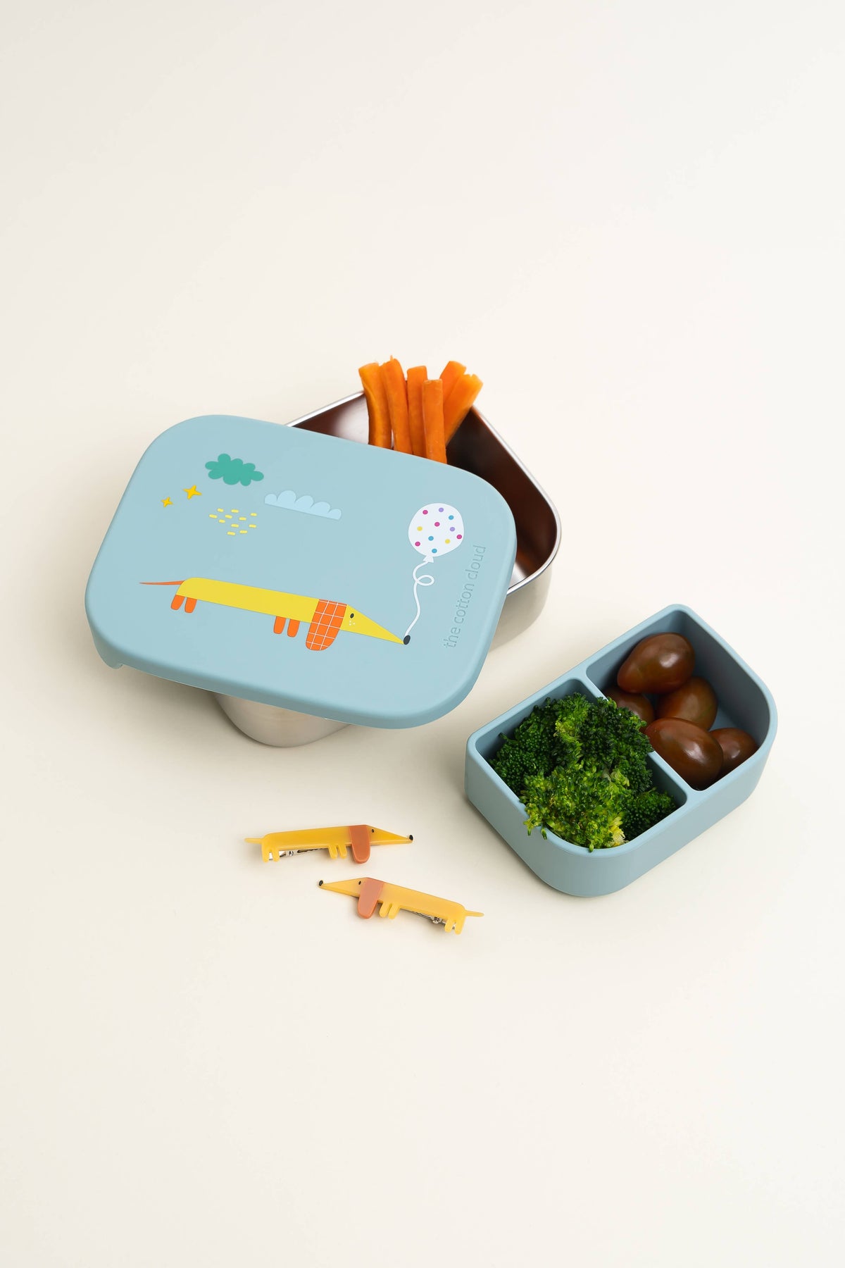 STAINLESS STEEL LUNCHBOX with compartments Funky Dogs