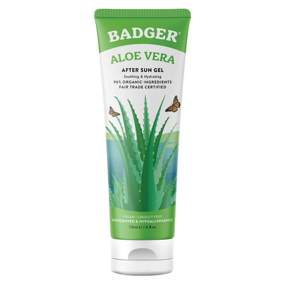 Aloe Vera Gel for Face & Body, Sunburn Relief by Badger