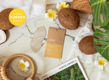 Grow Fragrance - Coconut Soleil Car Freshener
