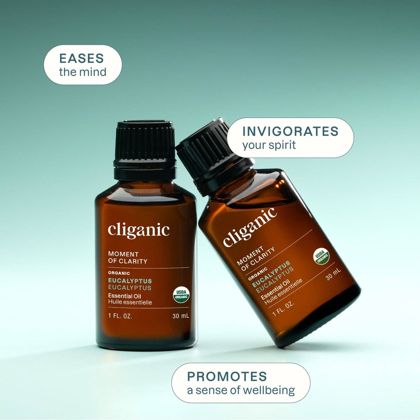 Cliganic - Organic Eucalyptus Essential Oil 1oz