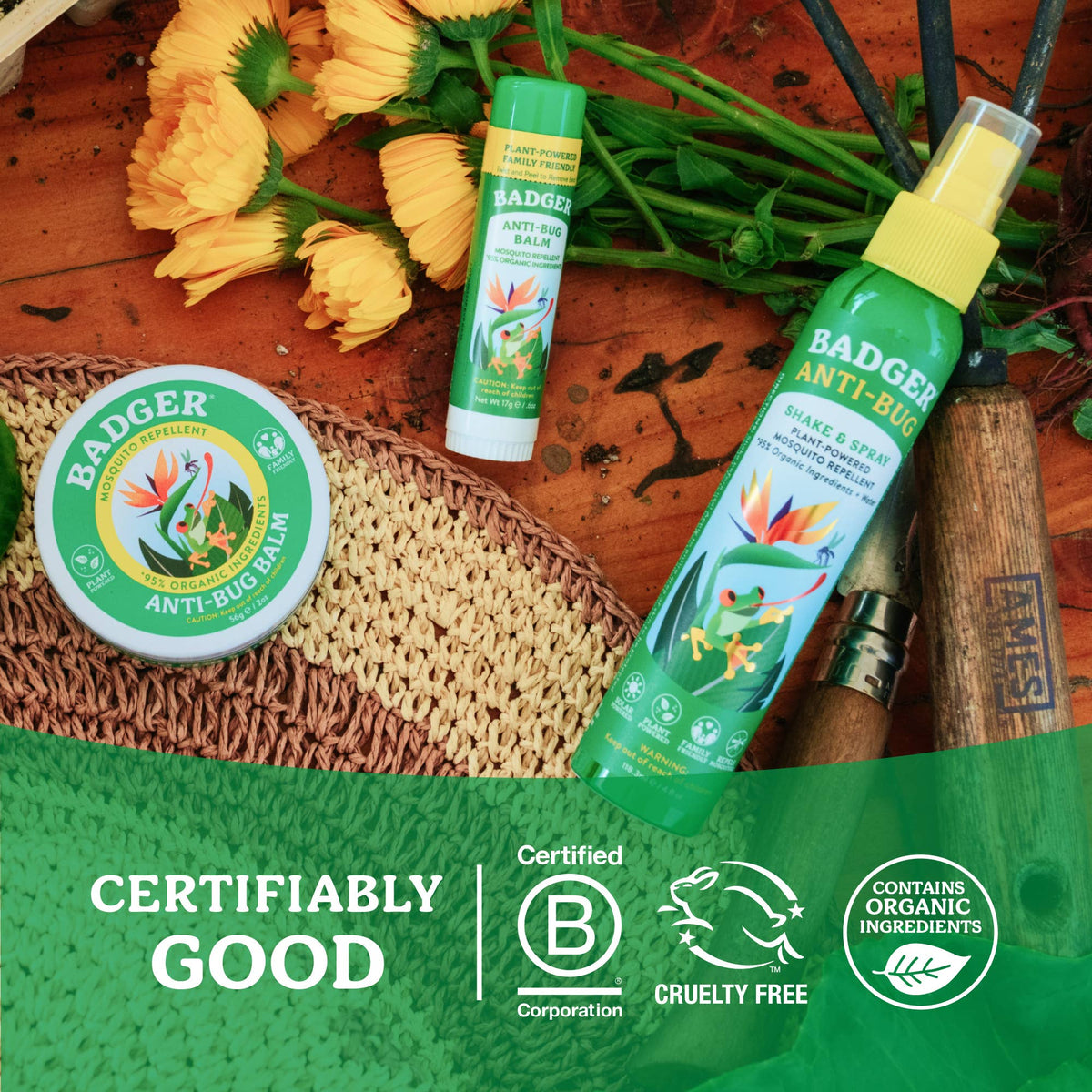 Badger - Badger Bug Spray, Mosquito Repellent, Organic & Deet-Free