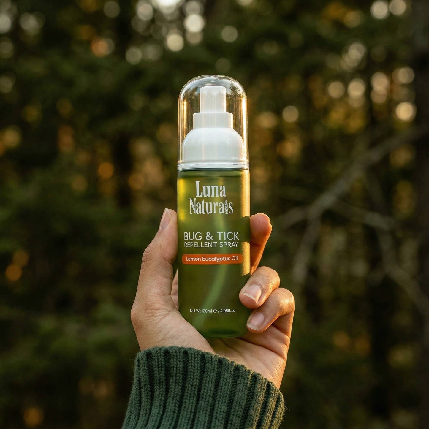 Luna Naturals - Bug & Tick Repellent Spray | Lemon & Eucalyptus Oil | 120ml