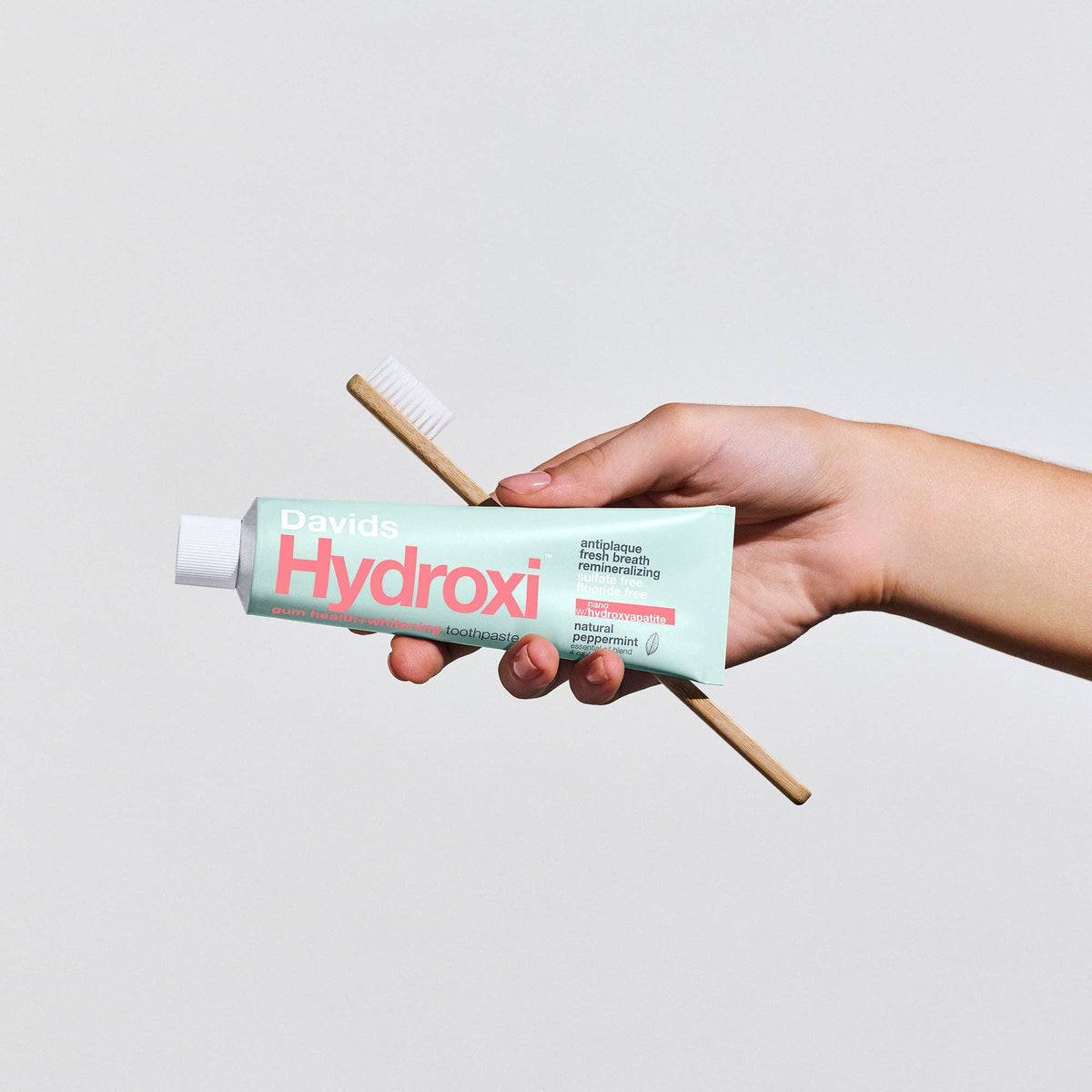 Davids Health Sciences, Inc - Davids Hydroxi™ gum health+whitening nano hydroxyapatite premium toothpaste / peppermint