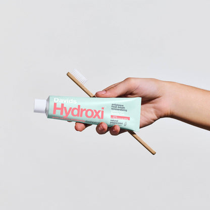 Davids Health Sciences, Inc - Davids Hydroxi™ gum health+whitening nano hydroxyapatite premium toothpaste / peppermint